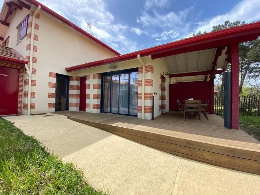 לה-טסט-דה-בוש Maison Typee Arcachonnaise Avec Piscine Commune מראה חיצוני תמונה